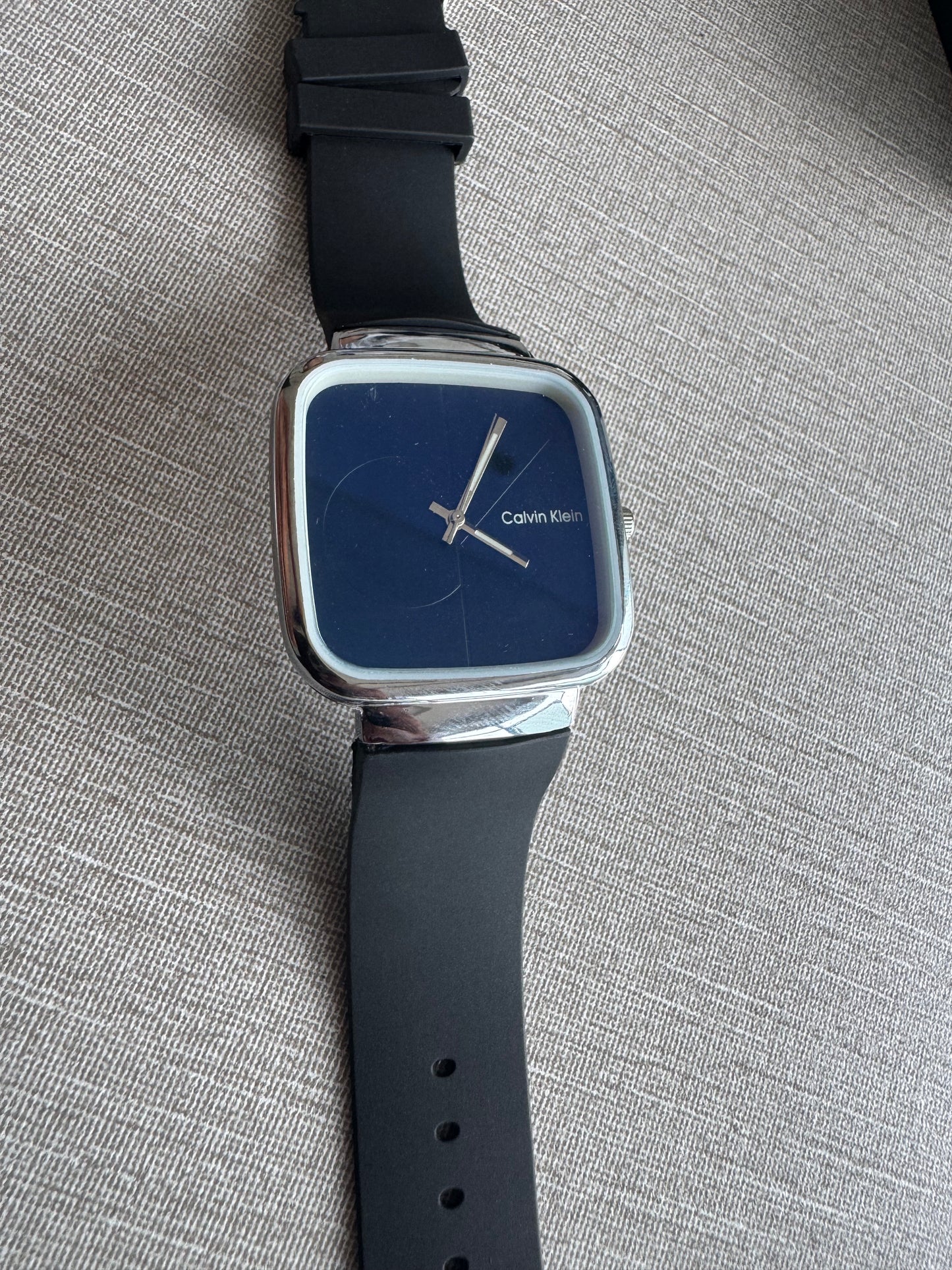 CK Stylish Square Dial Smooth Rubber Straps || Casual Watch Stylish Analog Watch for Boys Men'sr