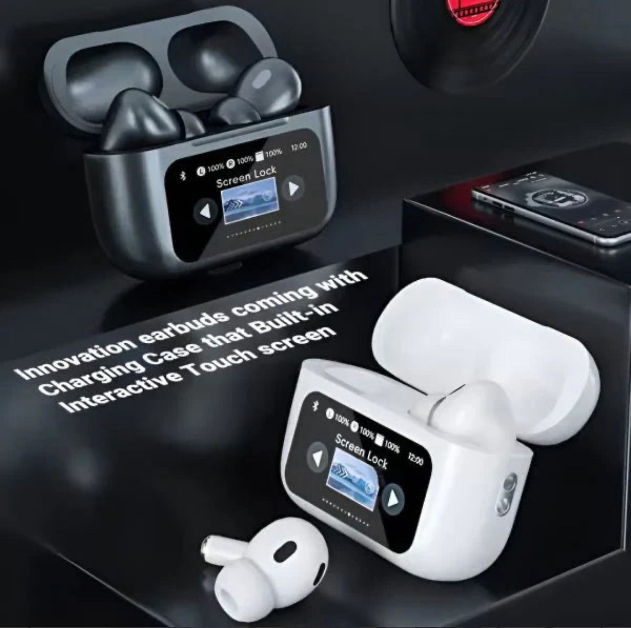 A9 Display Airbudds (Touch Screen) with Free Pouch Gift