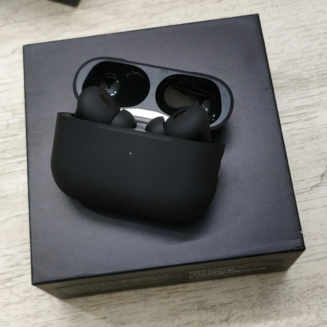 Airbuds Pro 2nd Gen Master Copy Black Edition With Free Silicon Case - Best Budget Bluetooth 5.0, Pop-up Feature, Compatible With All Devices